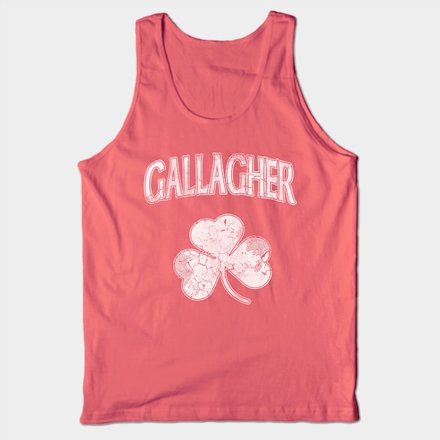 Gallagher Irish Shamrock St Patrick's Day Tank Top by E